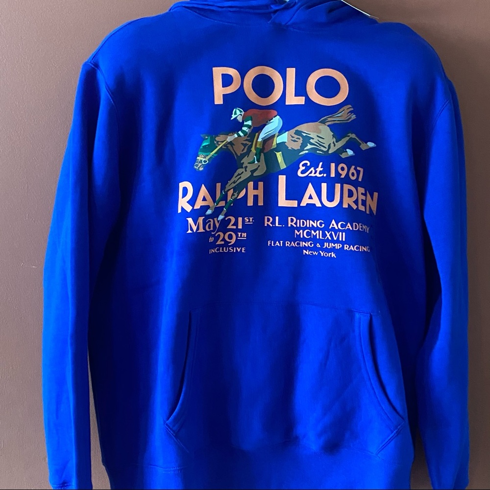 Polo by Ralph Lauren Blue Graphic Hoodie - Picture 4 of 11